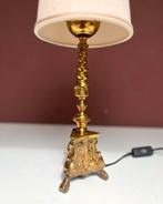 Vintage messing tafellamp, Ophalen of Verzenden, Zo goed als nieuw, Minder dan 50 cm