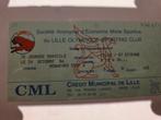 Voetbalticket  Lille - St Etienne. 24-10-86, Ophalen of Verzenden, Zo goed als nieuw, Buitenlandse clubs