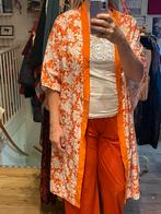 Oranje wit bloemen kimono vest grote maten, Kleding | Dames, Ophalen of Verzenden, Zo goed als nieuw