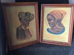 Twee stuks oude schilderijen, Antiek en Kunst, Kunst | Schilderijen | Klassiek, Ophalen