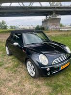 Mini 1.6 16V Cooper Cabrio 2006 Zwart, Auto's, Mini, Voorwielaandrijving, Zwart, 4 cilinders, Cabriolet