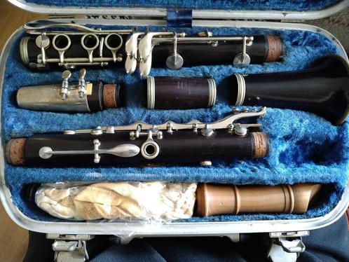 Uit nalatenschap klarinet met blokfluit in koffer excella, Muziek en Instrumenten, Blaasinstrumenten | Klarinetten, Gebruikt, Bes-klarinet