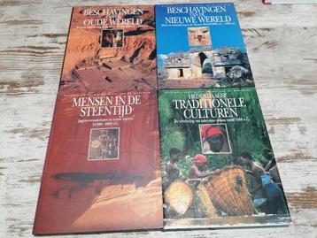 4 BOEKEN Steentijd oude nieuwe wereld traditionele culturen beschikbaar voor biedingen