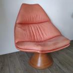 Vintage Artifort design draaifauteuil, Ophalen, Gebruikt, 75 tot 100 cm, Leer