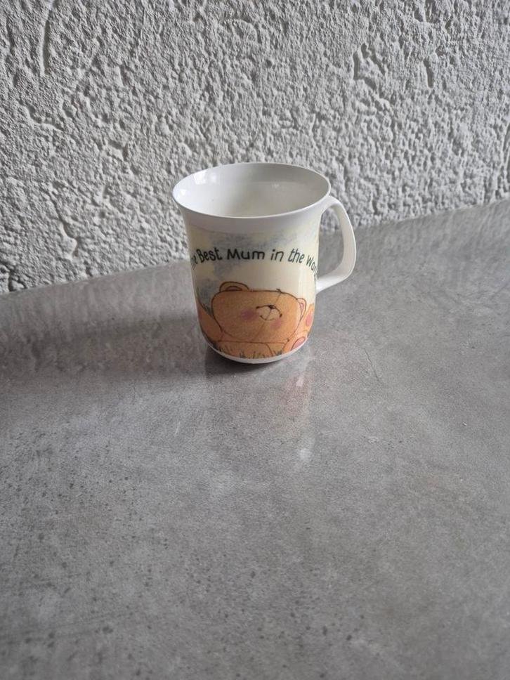 Leuke mok met teddybeer - 'Best Mum in the World', Huis en Inrichting, Keuken | Servies, Zo goed als nieuw, Kop(pen) en/of Schotel(s)