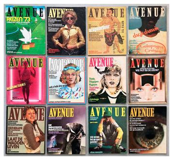 AVENUE 1973 GLOSSY MAGAZINE COMPLETE JAARGANG beschikbaar voor biedingen