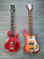 Custom Rickenbacker copy Japan & Godwin Les Paul Fretless, Ophalen, Gebruikt