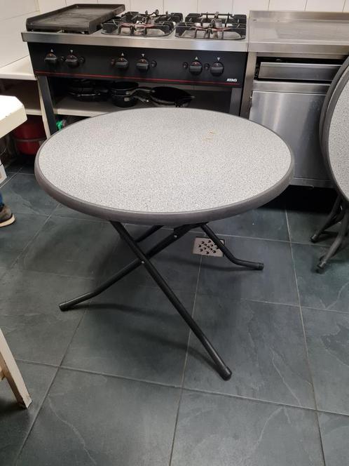 Terras klaptafels (Horeca) NOG 3 STUKS BESCHIKBAAR!!, Tuin en Terras, Tuintafels, Gebruikt, Rond, Ophalen
