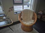 Vintage rotan stoel, Ophalen, Gebruikt, Schaal, Rond
