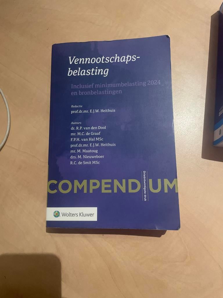 Compendium Vennootschapsbelasting 23ste druk, Boeken, Ophalen of Verzenden, Beta, Zo goed als nieuw, HBO
