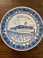 Delfts Blauw Wandbord Hotelschip Azolla Holland Handgeschild, Ophalen of Verzenden