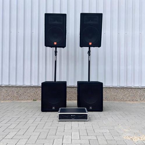 JBL JRX115 (2) + JRX218S (2) + Crown XLi2500, Audio, Tv en Foto, Luidsprekers, Gebruikt, Overige typen, 120 watt of meer, JBL