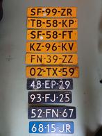 10 oude Nederlandse kentekenplaten, Verzamelen, Overige Verzamelen, Ophalen of Verzenden, Gebruikt