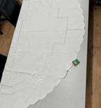 XL Tafelkleed + 8 servetten Kant Ovaal Floweral geborduurd, Huis en Inrichting, Tafelkleden, Nieuw, Ophalen of Verzenden, A, Ovaal