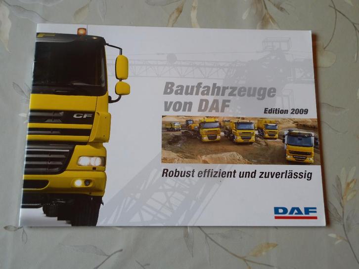 DAF bouwvoertuigen 2009, Boeken, Auto's | Folders en Tijdschriften, Zo goed als nieuw, Overige merken, Verzenden