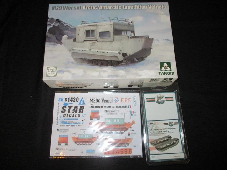 H-244,TAKOM 1-35,NO,2193,M29 Weasel Arctic/Antarctic Expedit, Hobby en Vrije tijd, Modelbouw | Auto's en Voertuigen, Nieuw, Ophalen of Verzenden