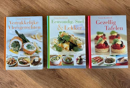 ‍ Set kookboeken - 3 van de “Groot Kookboek” reeks, Boeken, Kookboeken, Zo goed als nieuw, Ophalen of Verzenden