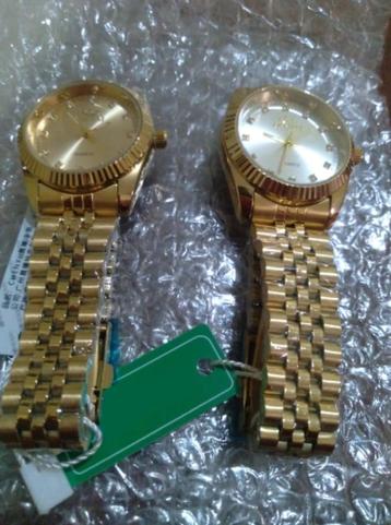 Gouden heren horloge / mannen goudkleurig datejust style beschikbaar voor biedingen