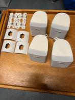 Bose kubus surround speakers (4 stuks) wit., Gebruikt, Ophalen of Verzenden, Surroundset zonder subwoofer, Bose