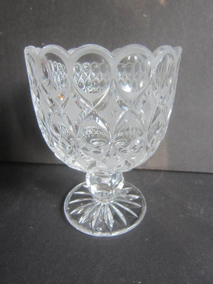 grote kristallen kelk bokaal voor kaviaar Crystal waxine, Antiek en Kunst, Antiek | Glas en Kristal, Verzenden