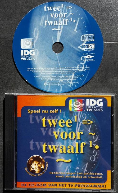 PC Game - Twee voor Twaalf - 2 voor 12 Kennis Quiz van TV, Spelcomputers en Games, Games | Pc, Zo goed als nieuw, Puzzel en Educatief
