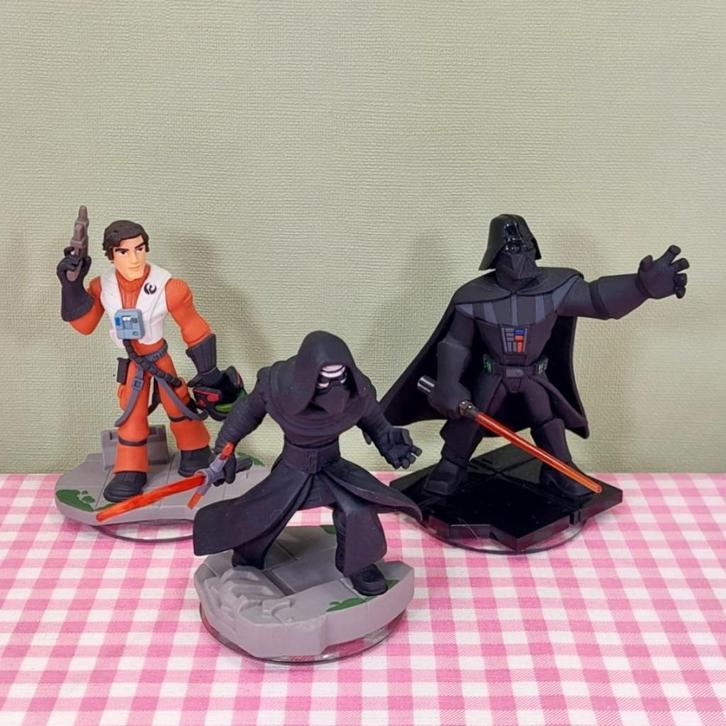 Star Wars Disney Infinity 3.0 figuren Darth Vader Kylo Ren, Verzamelen, Star Wars, Zo goed als nieuw, Actiefiguurtje, Ophalen of Verzenden