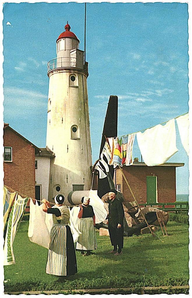 910791 Urk jr 60 70 Vuurtoren Wasdag Nette oude kaart Onbes, Verzamelen, Ansichtkaarten | Nederland, Ongelopen, Flevoland, 1960 tot 1980
