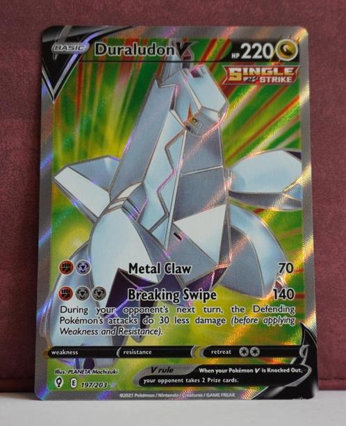 Duraludon V Full Art 197-203 Evolving Skies Pokémon Kaart, Hobby en Vrije tijd, Verzamelkaartspellen | Pokémon, Nieuw, Losse kaart