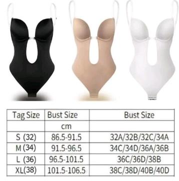 Nieuwe Bodysuite met open rug Beige mt. XL beschikbaar voor biedingen