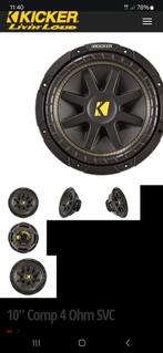 KICKER Comp 4 Ohm SVC 10 inch subwoofer, Auto diversen, Autospeakers, Ophalen of Verzenden, Zo goed als nieuw