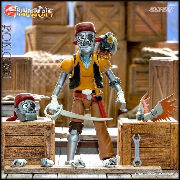 <𝗜𝗡 𝗦𝗧𝗢𝗖𝗞> Super7 Thundercats - Captain Cracker, Verzamelen, Poppetjes en Figuurtjes, Nieuw, Verzenden