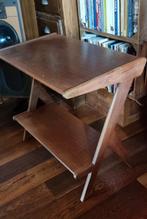 Vintage bijzet tafel lp's louis van teefelen, Ophalen of Verzenden, Rond, 75 cm of meer, 60 cm of meer