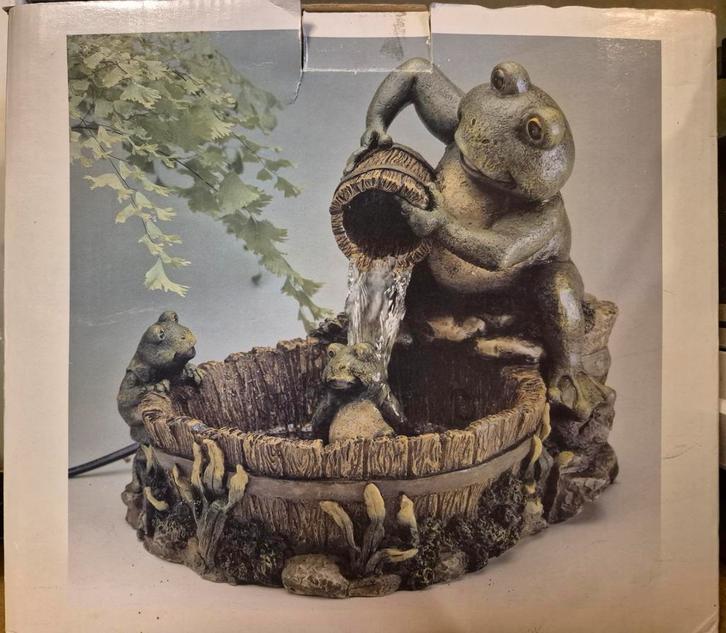 Leuke waterfontein met kikker design, Tuin en Terras, Waterpartijen en Fonteinen, Nieuw, Ophalen of Verzenden