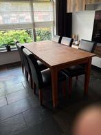 Eettafel - kersenhout- 6 Personen, Huis en Inrichting, Tafels | Eettafels, Ophalen, Gebruikt, 100 tot 150 cm, Eikenhout
