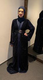 Marokaanse kaftan met pailletten en riem (marineblauw), Kleding | Dames, Positiekleding, Blauw, Jurk, Zo goed als nieuw, Ophalen