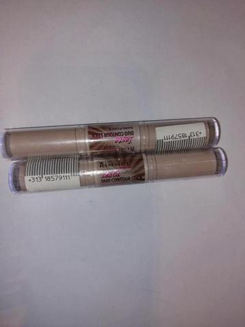2 nieuwe Rimmel insta duo contour stick (advr 135 ) beschikbaar voor biedingen