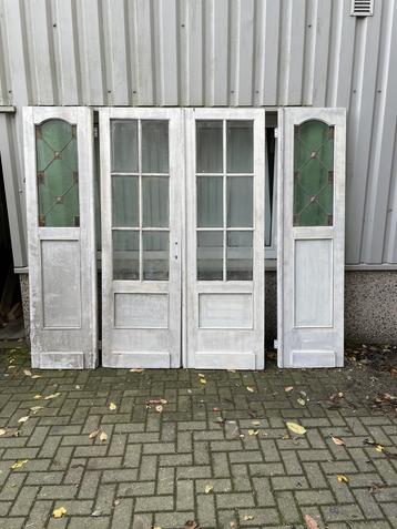 Prachtige ensuitedeuren met glas in lood en geslepen glas beschikbaar voor biedingen