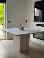 Travertin eettafel, Huis en Inrichting, Tafels | Eettafels, Ophalen, Overige materialen, Vierkant, Zo goed als nieuw