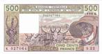 West-Afrikaanse Staten 500 francs 1990 - UNC, Verzenden, Overige landen, Los biljet