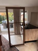 Bronskleurige opdekdeur met glas., Doe-het-zelf en Verbouw, Deuren en Horren, Ophalen, Gebruikt, 80 tot 100 cm, Binnendeur