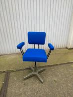 Industriële bureaustoel blauw, Blauw, Gebruikt, Ophalen of Verzenden, Bureaustoel