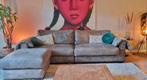 4zits bank met hocker - African Leather - 265cm, Ophalen, 250 tot 300 cm, Gebruikt, 100 tot 125 cm