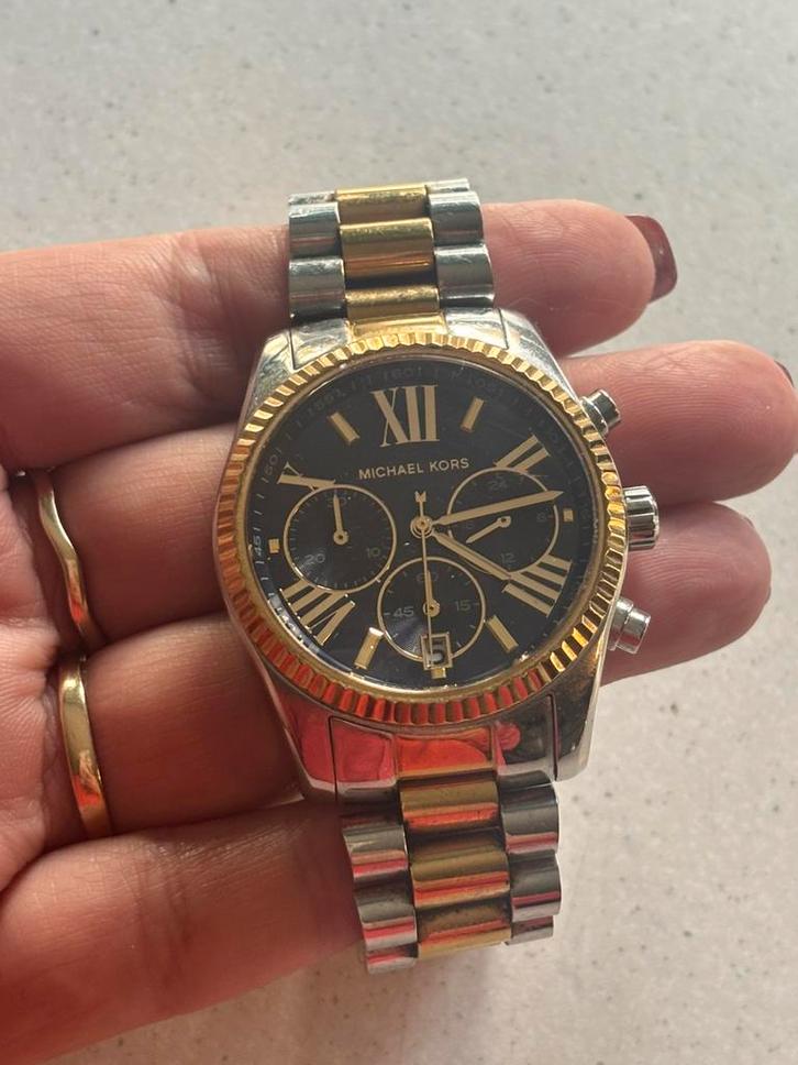 Michael Kors horloge dames, Sieraden, Tassen en Uiterlijk, Horloges | Dames, Gebruikt, Polshorloge, Overige merken, Staal, Staal