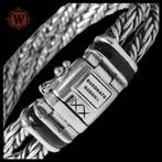 KETUT DOUBLE ONYX maat D+     Buddha to Buddha armband, Ophalen of Verzenden, Zo goed als nieuw, Zwart, Zilver