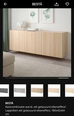 Ikea besta gelazuurd eiken, Met deur(en), 150 tot 200 cm, Zo goed als nieuw, Minder dan 100 cm