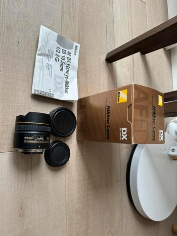 Nikon 10.5mm 2.8 fisheye lens  beschikbaar voor biedingen