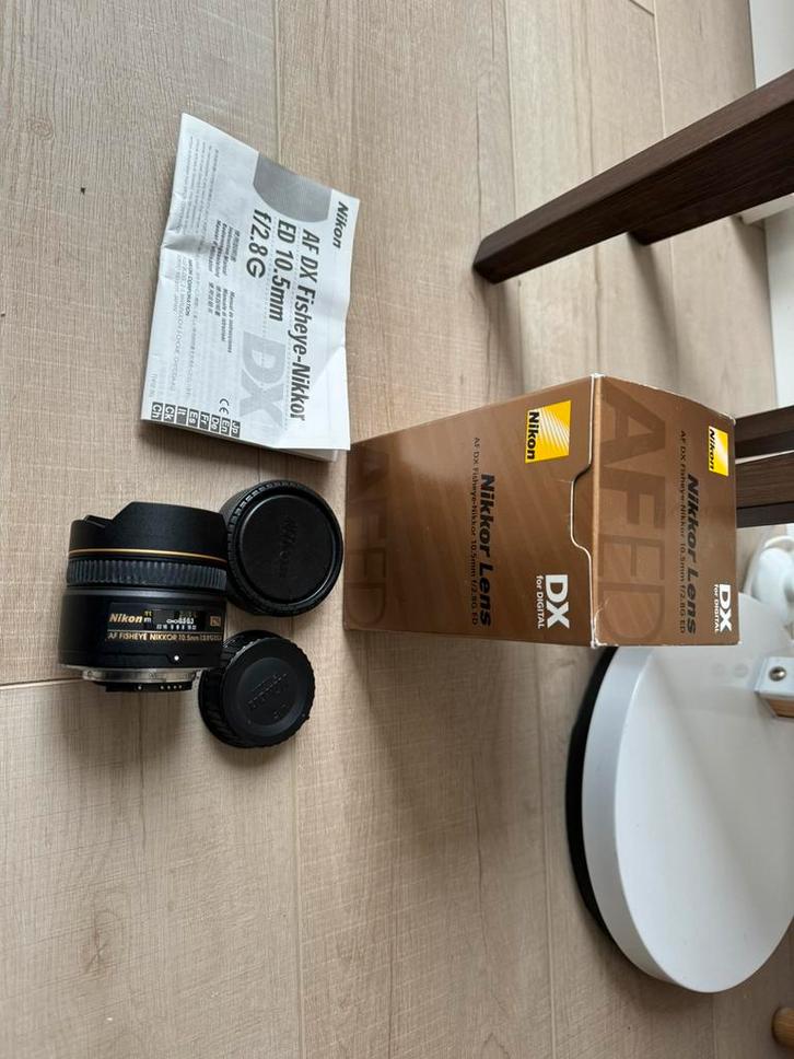 Nikon 10.5mm 2.8 fisheye lens, Audio, Tv en Foto, Fotografie | Lenzen en Objectieven, Zo goed als nieuw, Ophalen of Verzenden