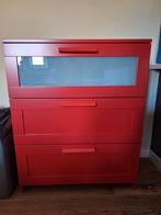 Rode Ikea kast, Ophalen, 50 tot 100 cm, Zo goed als nieuw, Minder dan 100 cm