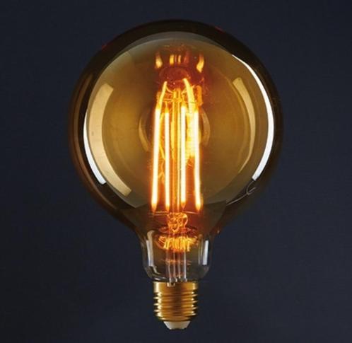 Led filament lamp ø 125 mm 2 Watt, Huis en Inrichting, Lampen | Losse lampen, Nieuw, Led-lamp, E27 (groot), Soft of Flame, Ophalen of Verzenden