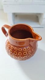 Vintage Rusalka kan, kannetje, bruin geglazuurd, melkkan, Gebruikt, Overige typen, Ophalen of Verzenden, Overige stijlen